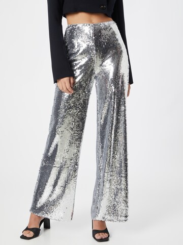 NA-KD Loose fit Pants in Silver: front