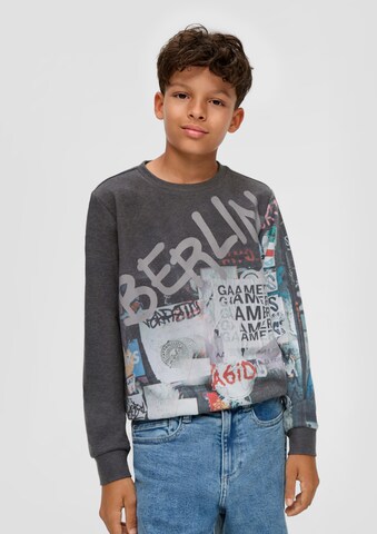 s.Oliver Sweatshirt in Grau: Vorderseite