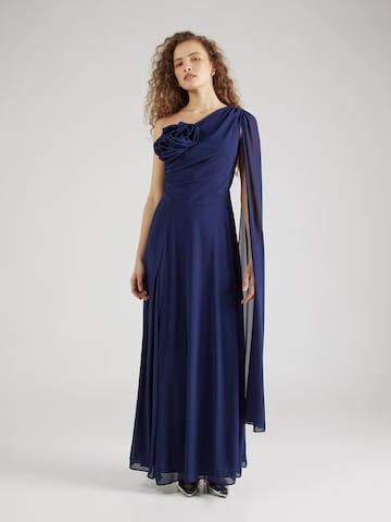 TFNC - Vestido de noche 'LORA' en azul: frente