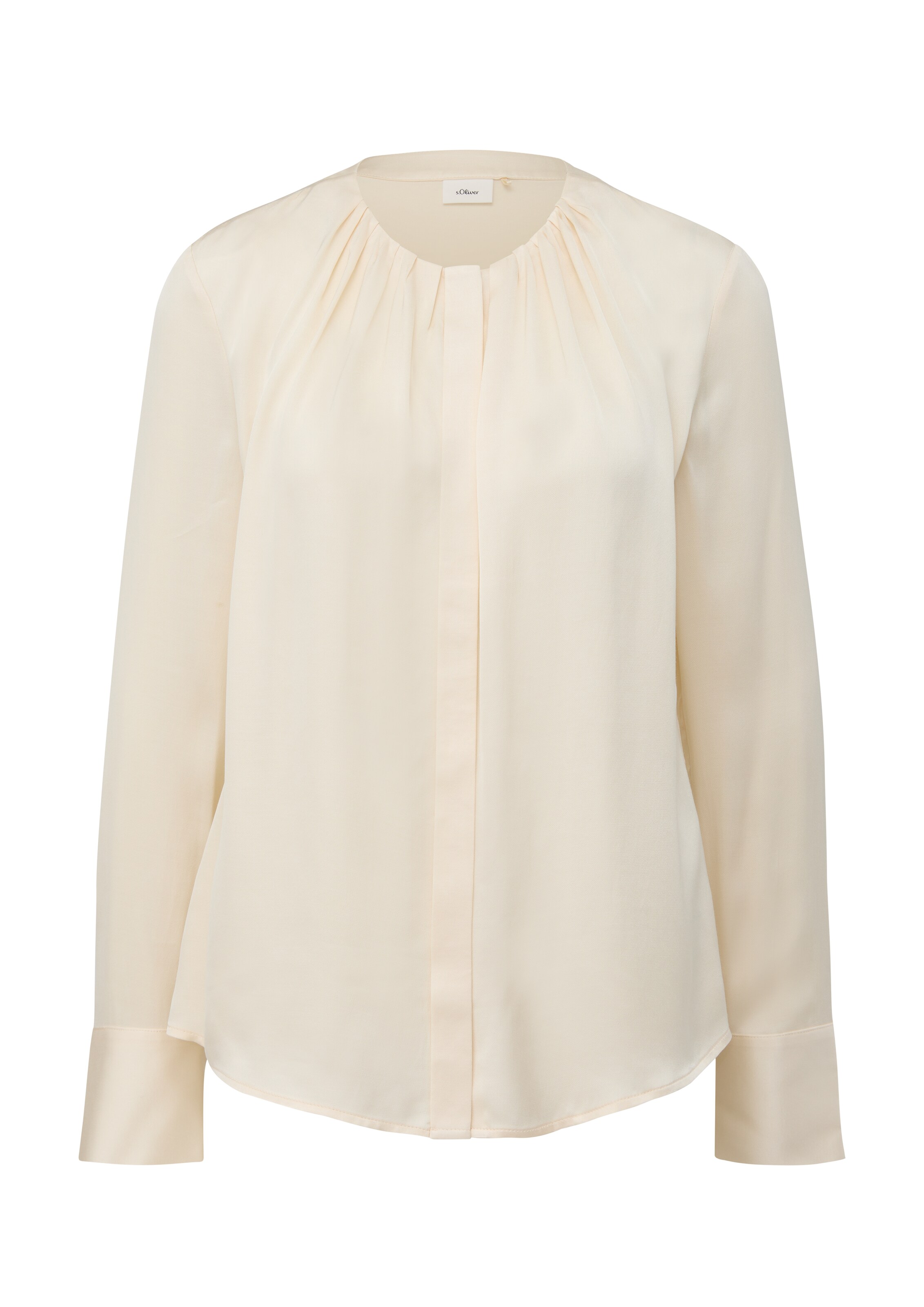 s.Oliver BLACK LABEL Bluse in Beige: Vorderseite