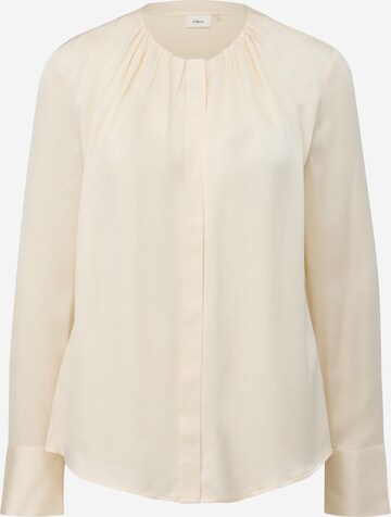 s.Oliver BLACK LABEL Blouse in Beige: voorkant