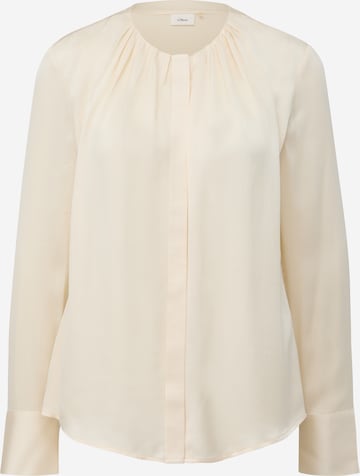 s.Oliver BLACK LABEL Blouse in Beige: front