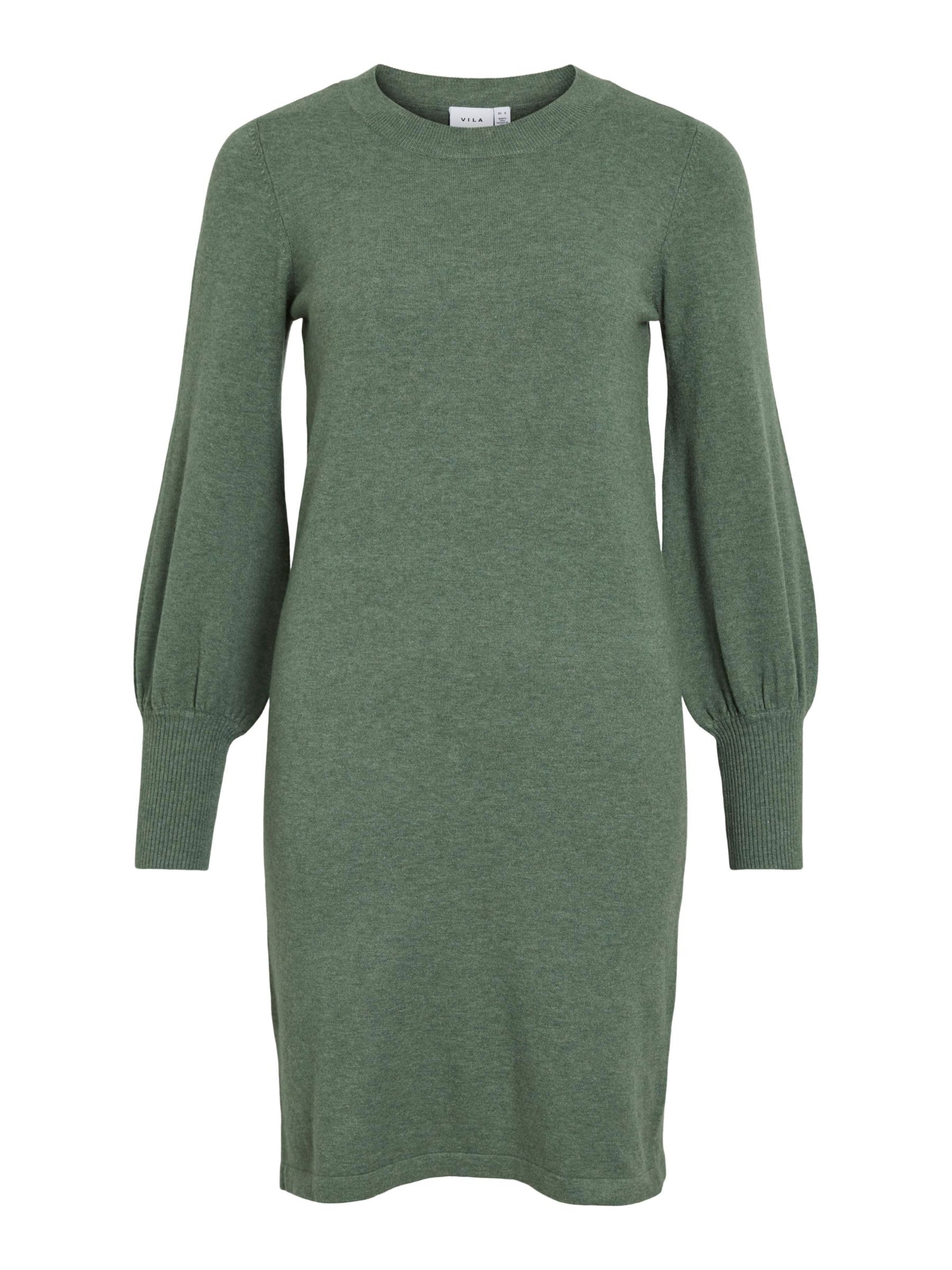 VILA - Vestido de punto 'VIKerry' en verde: frente