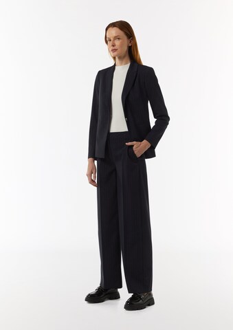 Loosefit Pantalon à plis COMMA en bleu
