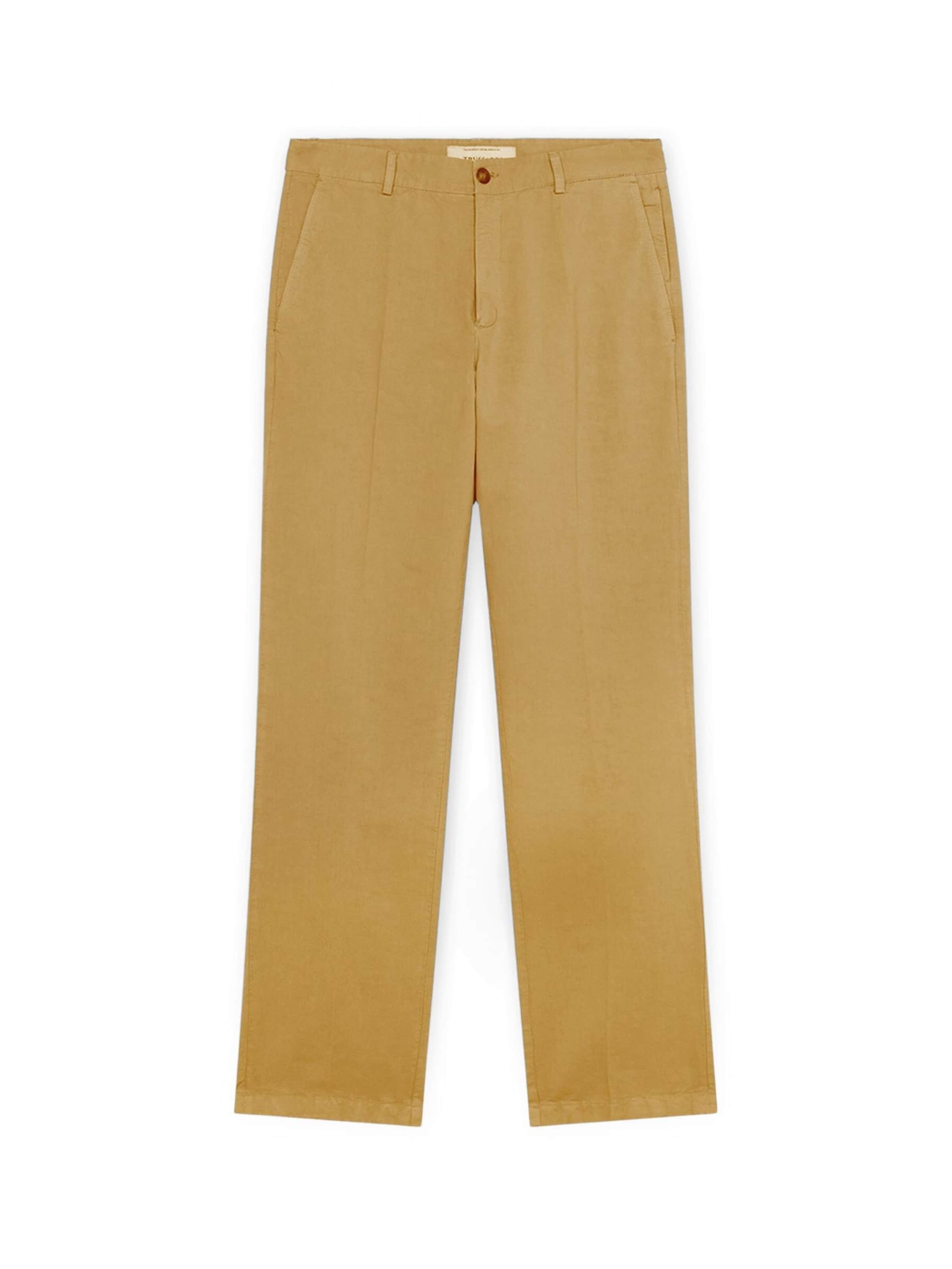 Trussardi Regular Broek in Beige: voorkant