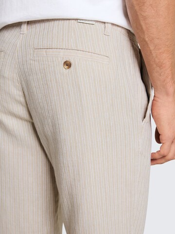 TOM TAILOR Regular Chino Pants in Beige