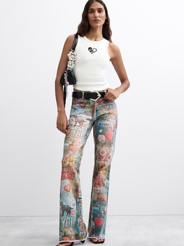 Desigual - Flared Calças de ganga em azul
