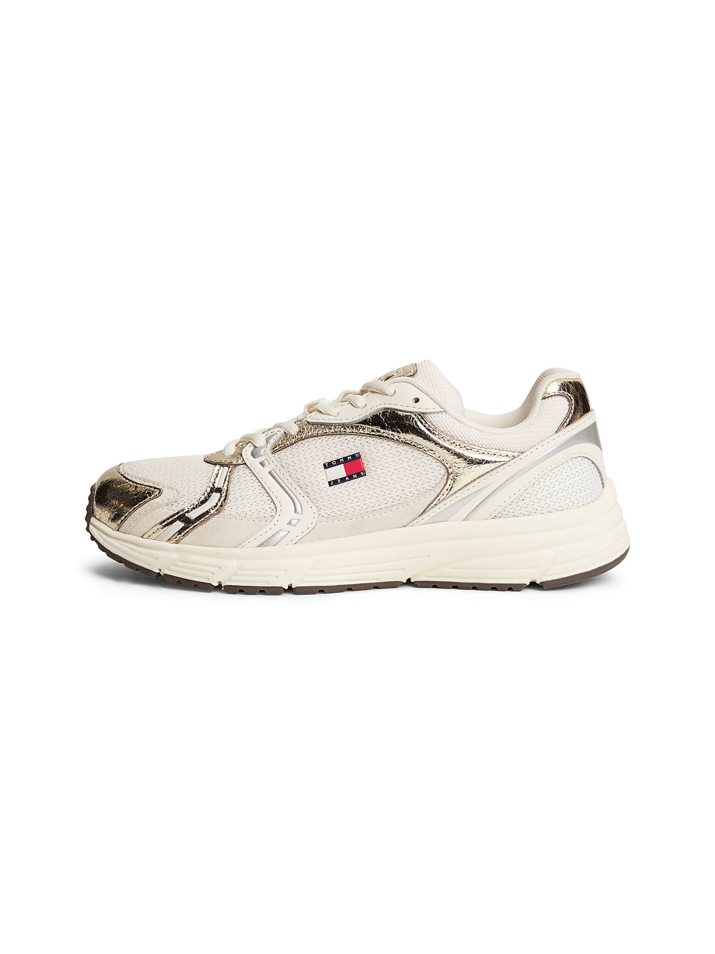 Tommy Jeans Sneakers in Beige: front