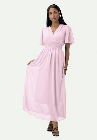 Elara Dress in Pink: front