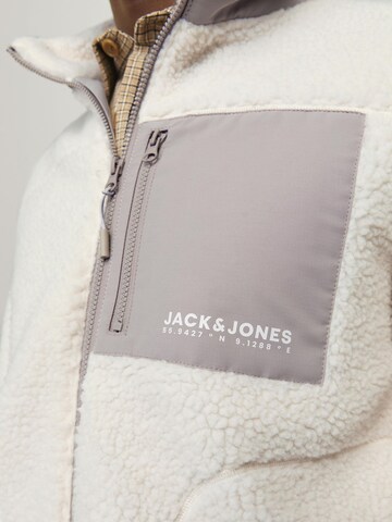 JACK & JONES Fleecejacke in Beige