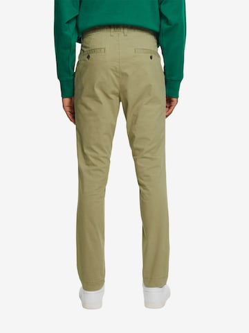 Coupe slim Pantalon chino ESPRIT en vert