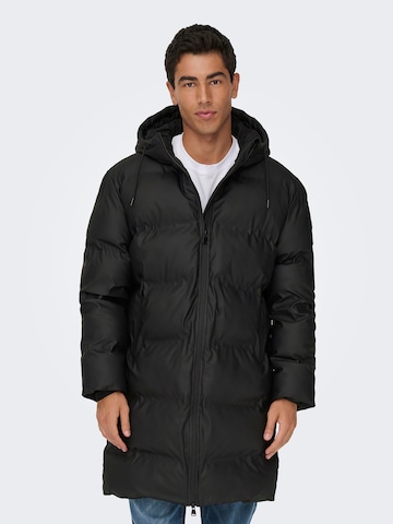 Only & Sons Зимняя куртка 'ONSROYCE' в Черный: спереди