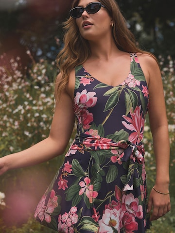 Next Minimiser Swimsuit dress in Blue