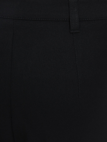Loosefit Pantalon à plis Bershka en noir