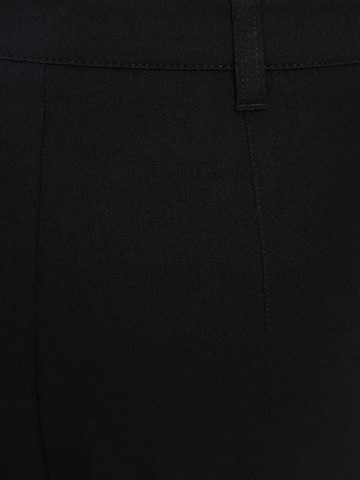 Loosefit Pantaloni cu dungă de la Bershka pe negru