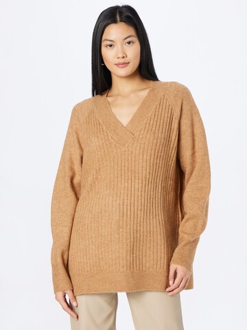 TOM TAILOR DENIM Pullover in Beige: predná strana