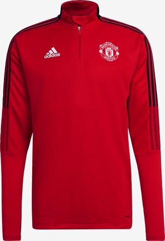 ADIDAS SPORTSWEAR Athletic Sweatshirt 'Manchester United' in Red: front