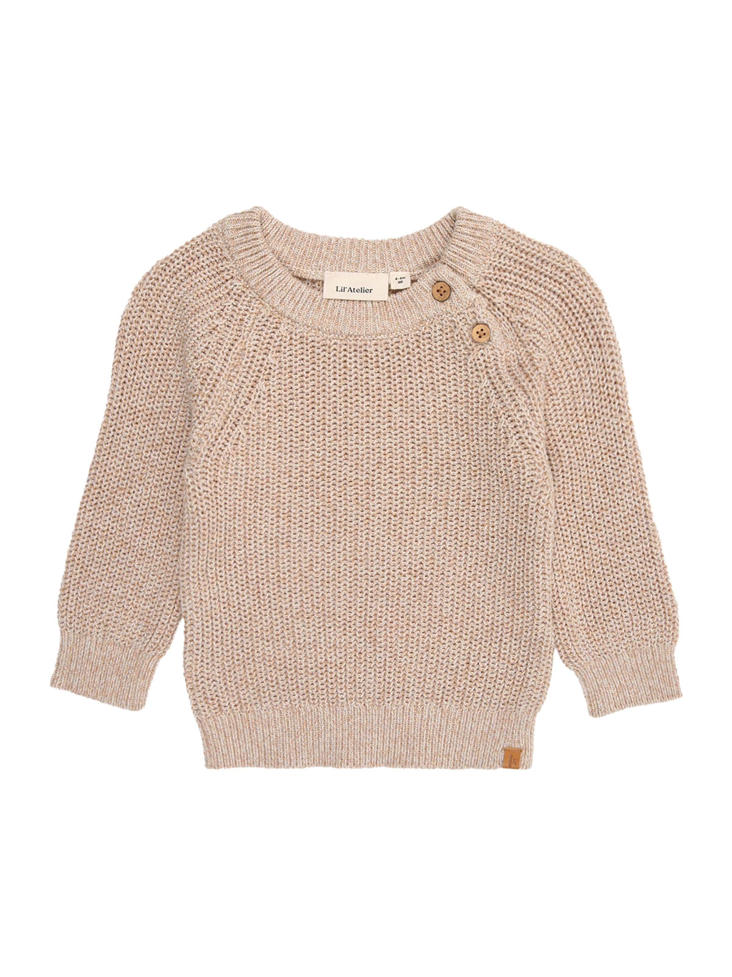 Lil'Atelier Pulover 'NBMROKKO' | bež barva: sprednja stran