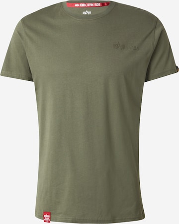 ALPHA INDUSTRIES Koszulka 'Air Force Pilot' w kolorze zielony: przód