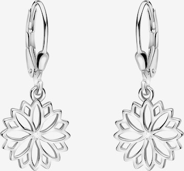 Sofia Milani Ohrringe 'Flower' in Silber: Vorderseite