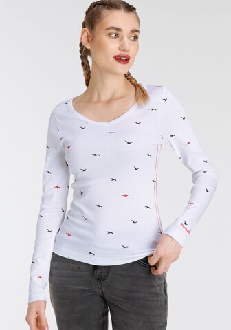 KangaROOS Shirt in Weiß: Vorderseite