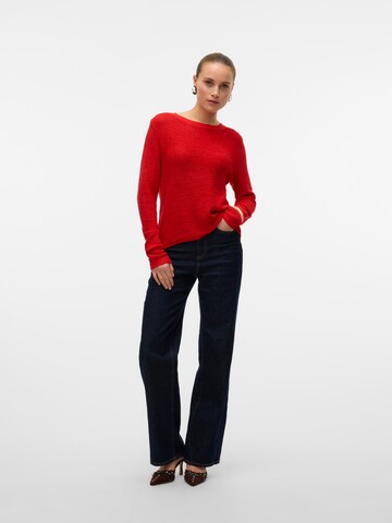 Pullover 'VMNUEVOCHARITY' di VERO MODA in rosso