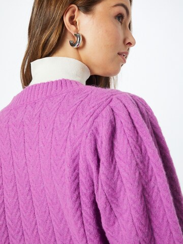 FRNCH PARIS Knit Cardigan 'Vanille' in Purple