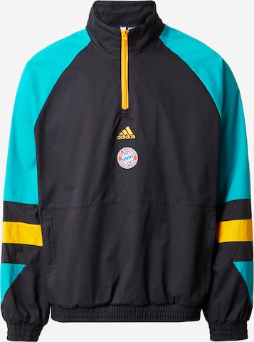 ADIDAS SPORTSWEAR Athletic Jacket 'Fc Bayern' in Black: front