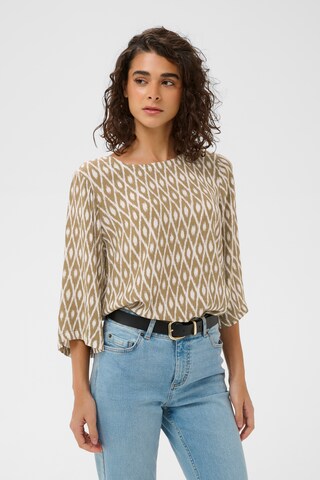 Kaffe - Blusa 'Ebellen Amber' em bege: frente
