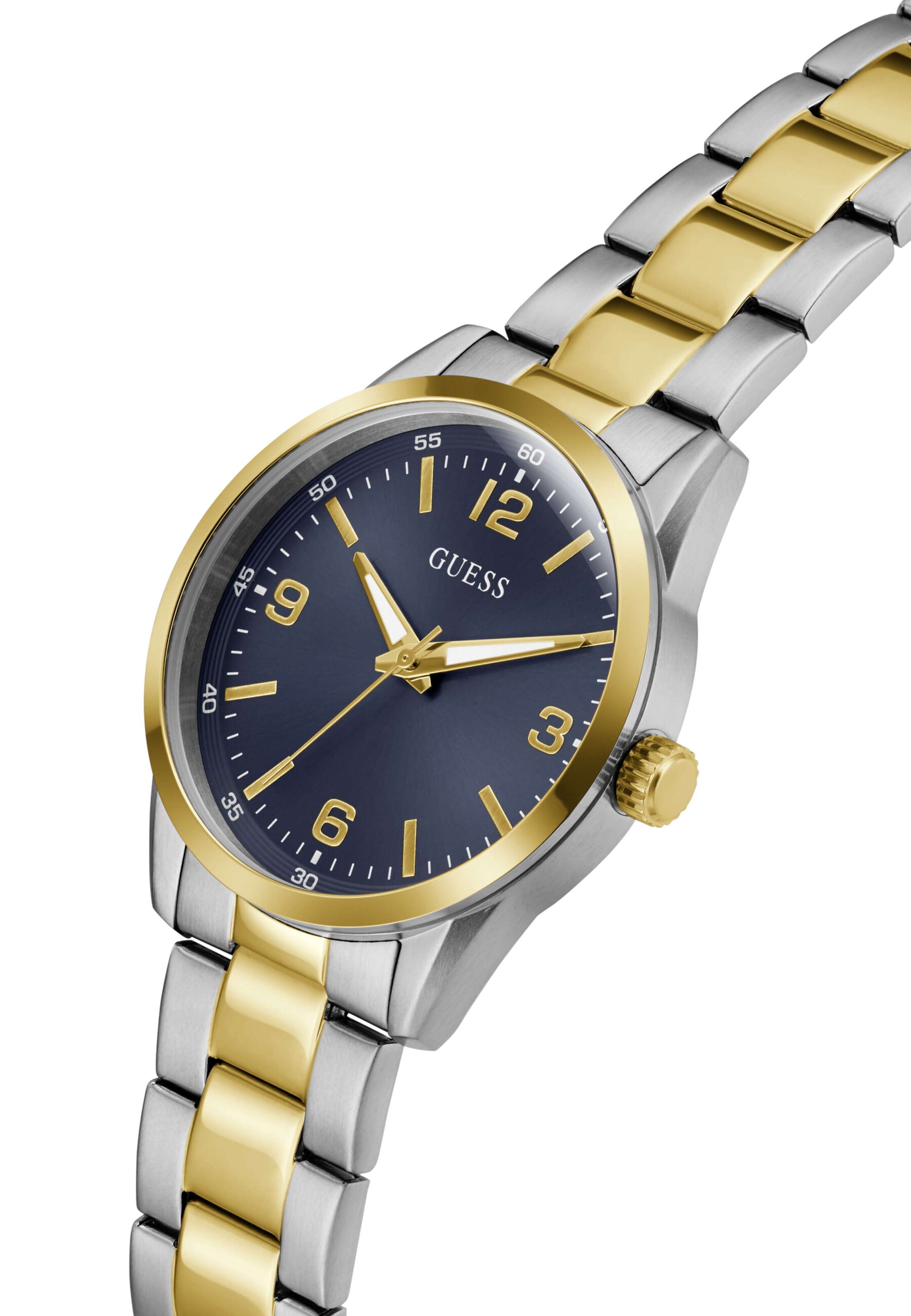 GUESS Analoguhr 'Easton' in Silber