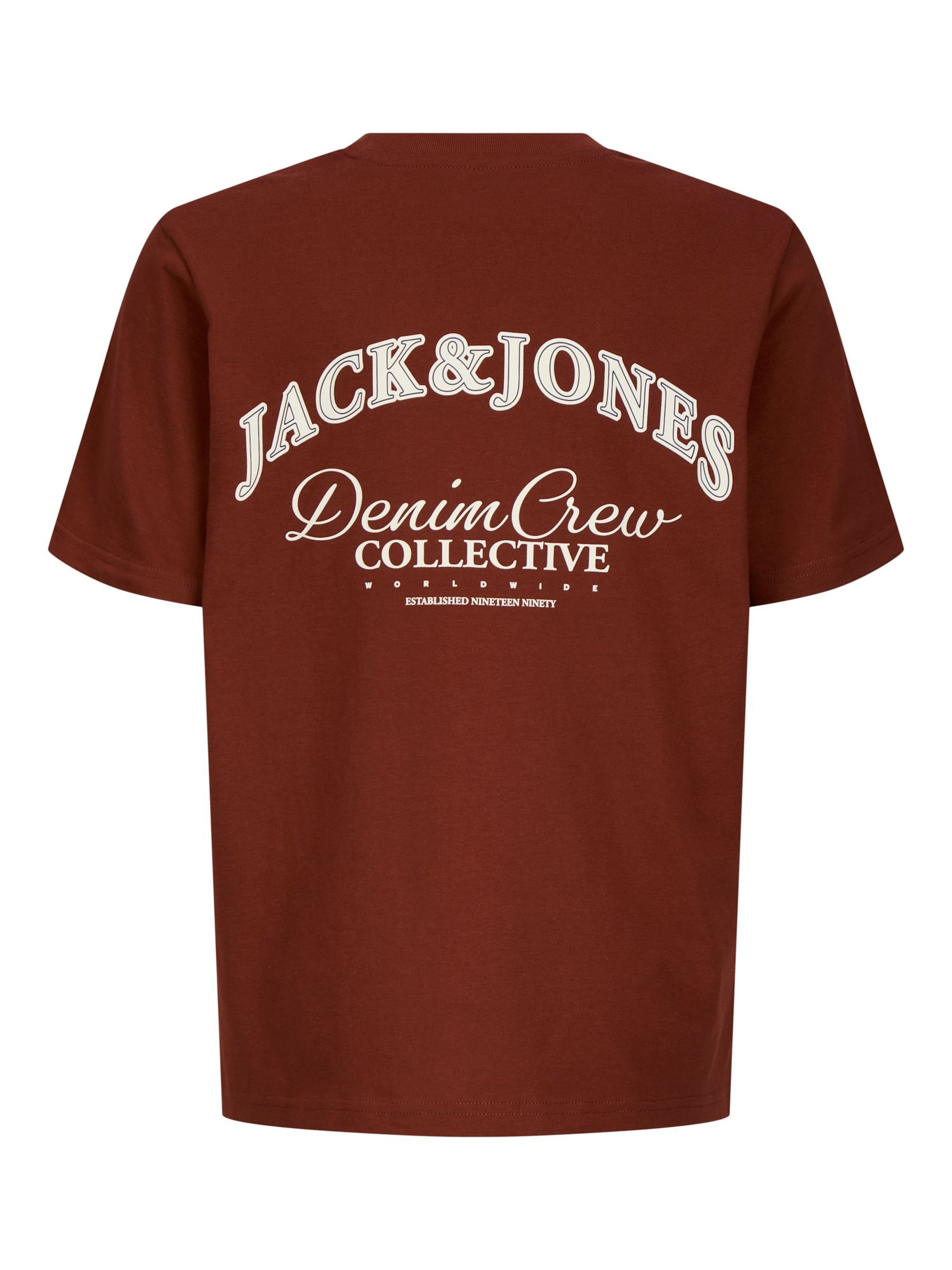 Jack & Jones Junior Tričko 'JJEBRANDES' - Hnedá