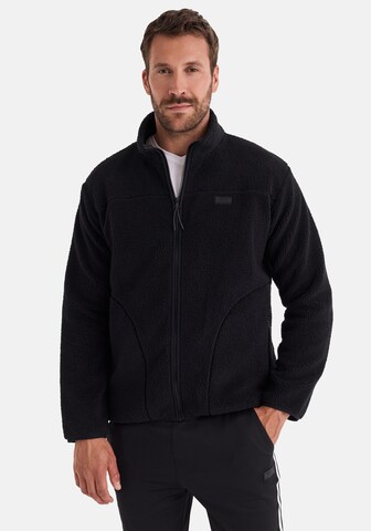 Veste en polaire 'Joel' Hero en noir : devant
