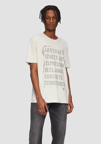 T-Shirt QS en gris : devant