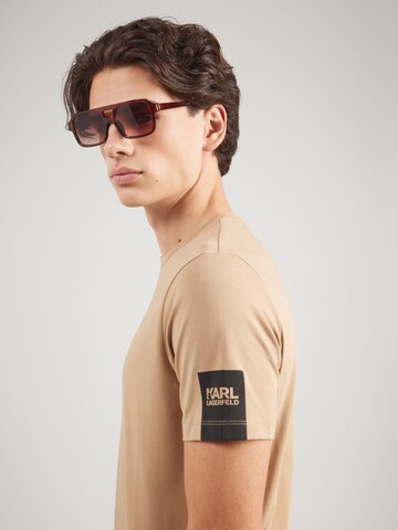 Tricou de la Karl Lagerfeld pe bej
