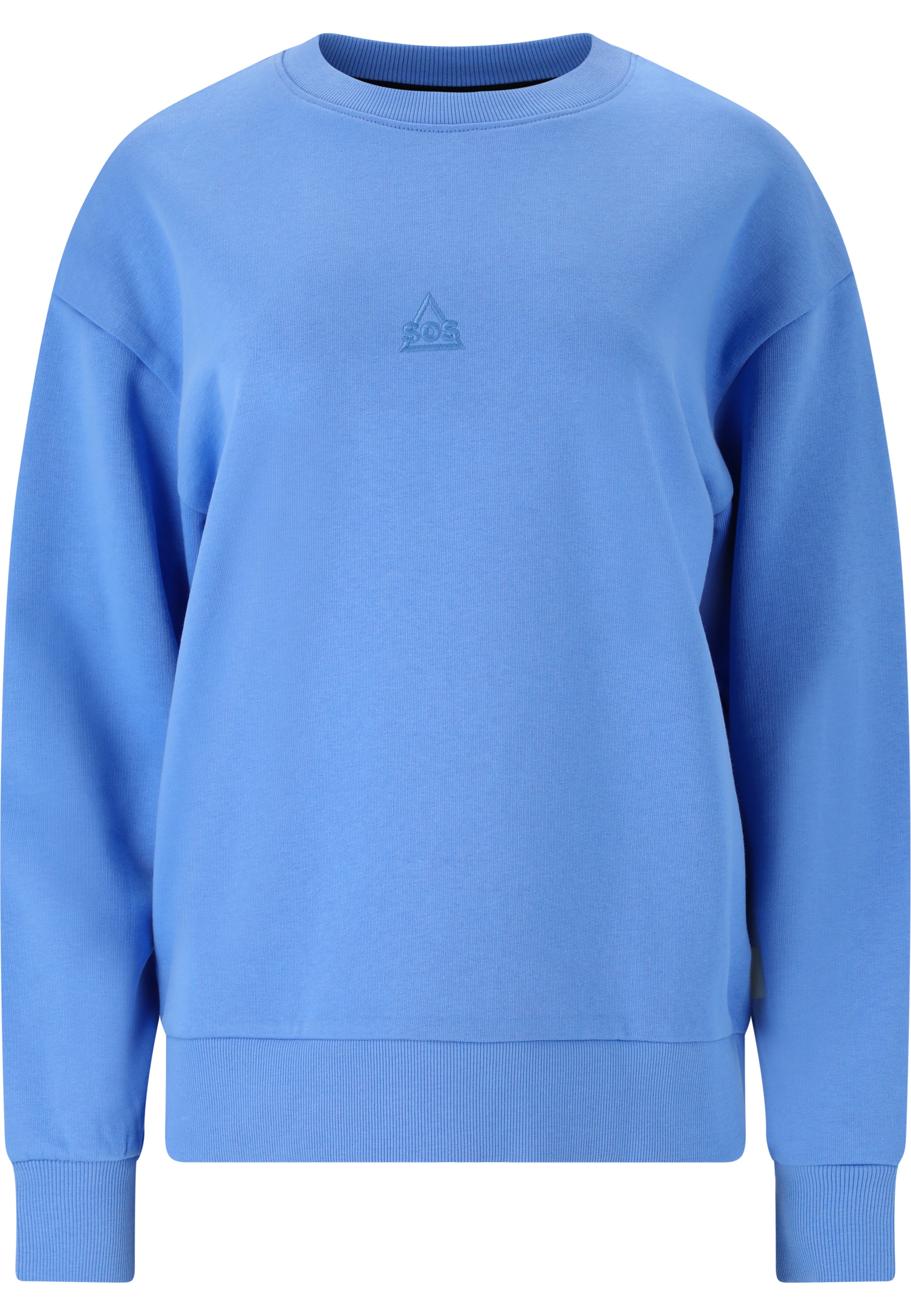SOS Sweatshirt in Blau: Vorderseite