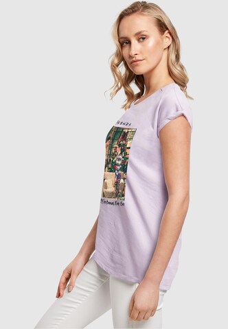 T-shirt 'Friends - Happy Christmas Eve Eve' ABSOLUTE CULT en violet