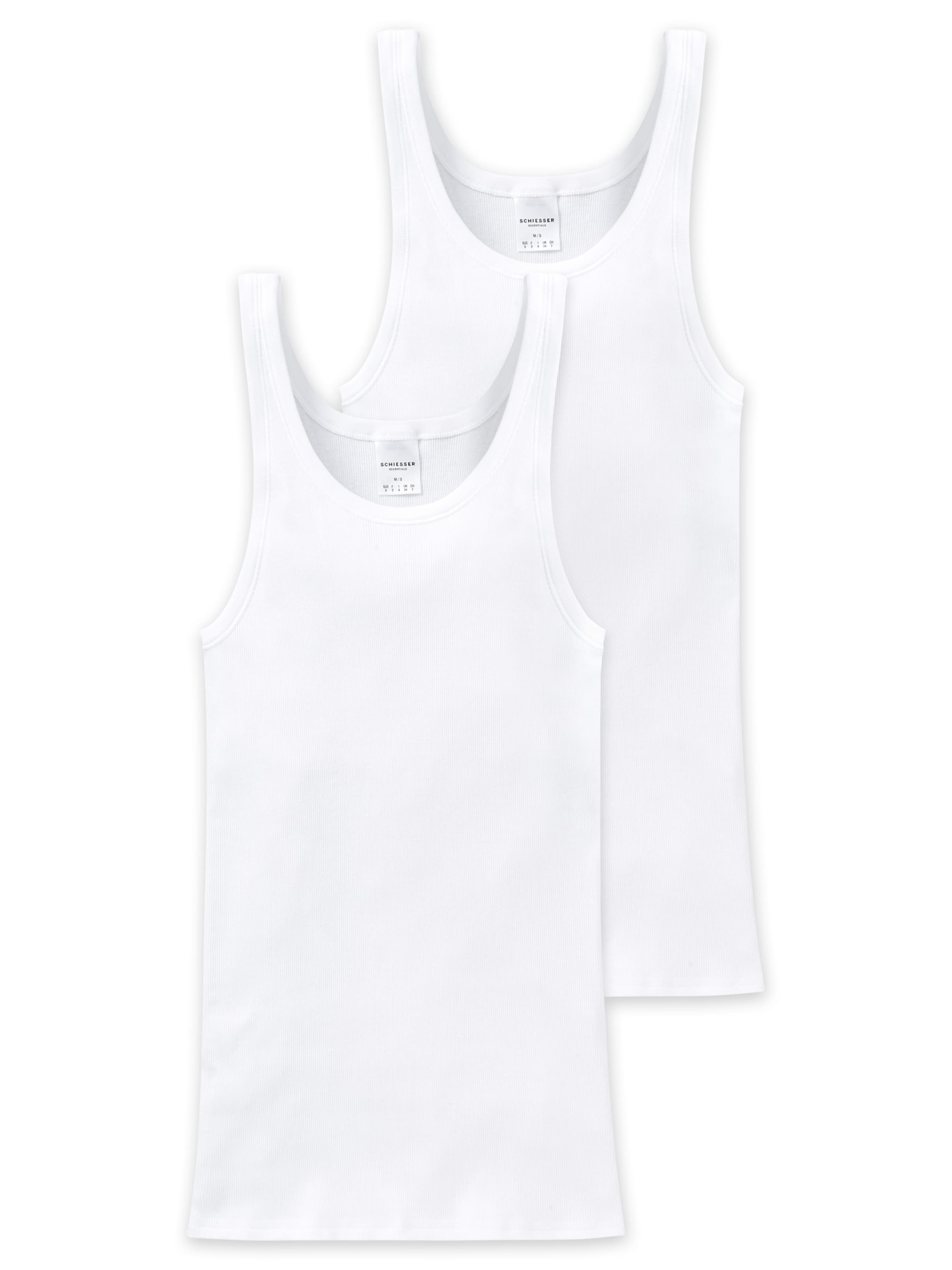 SCHIESSER Undershirt in White: front