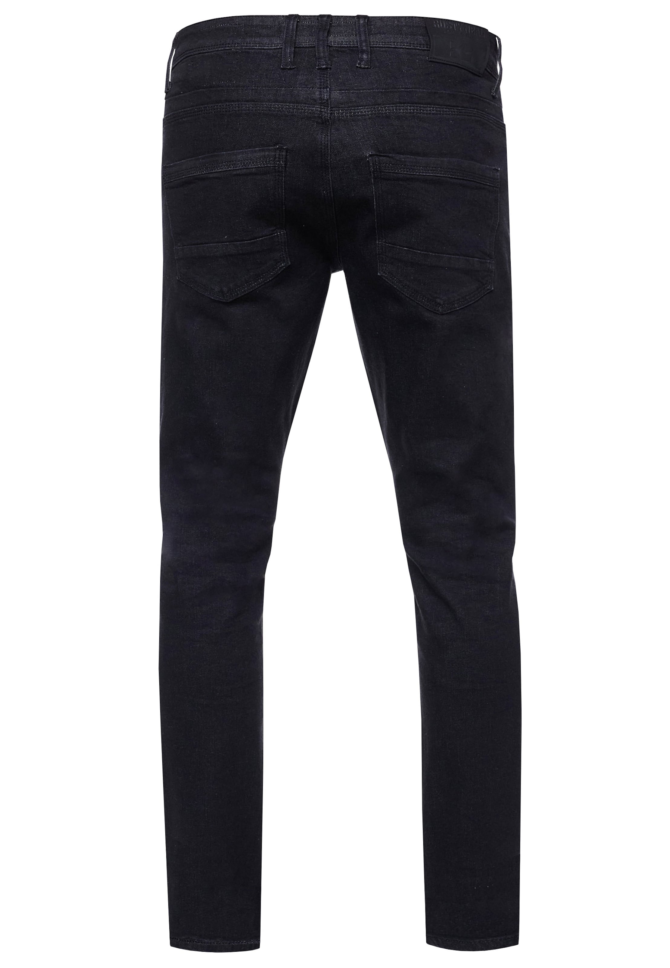 Rusty Neal Slimfit Jeans 'MELVIN' in Schwarz