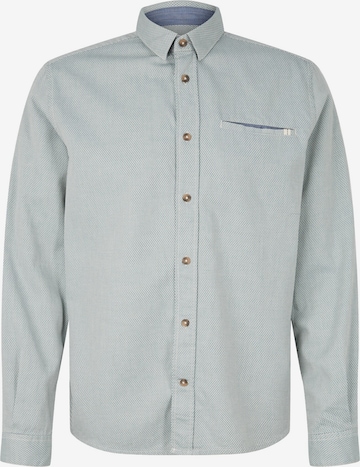 TOM TAILOR Regular fit Button Up Shirt in Green: front