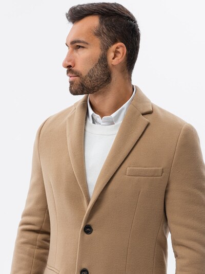 Ombre Manteau mi-saison 'C432' en beige foncé, Vue avec produit