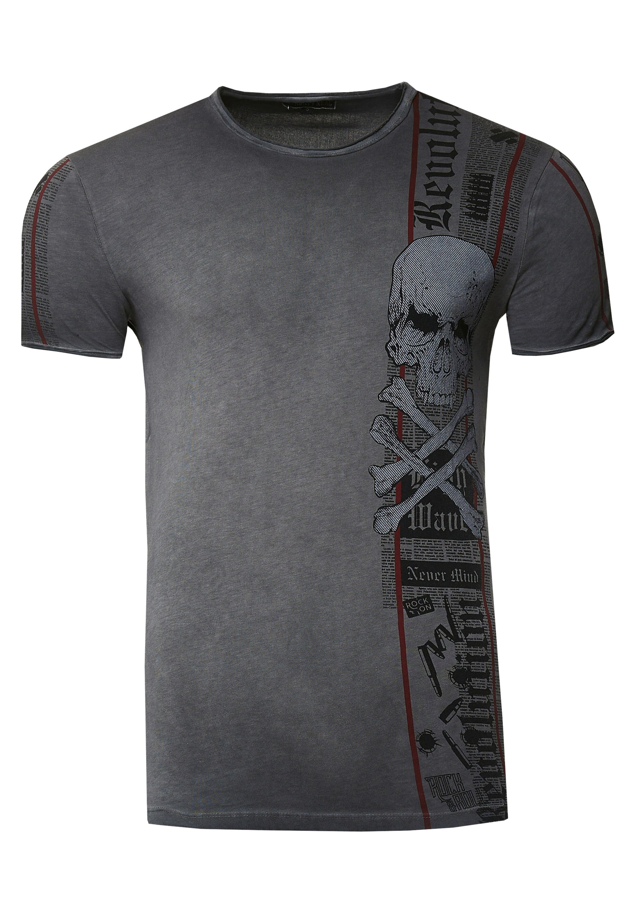 Rusty Neal T-Shirt in Grau: Vorderseite