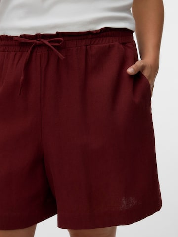 Vero Moda Curve Regular Pants 'MYMILO' in Red