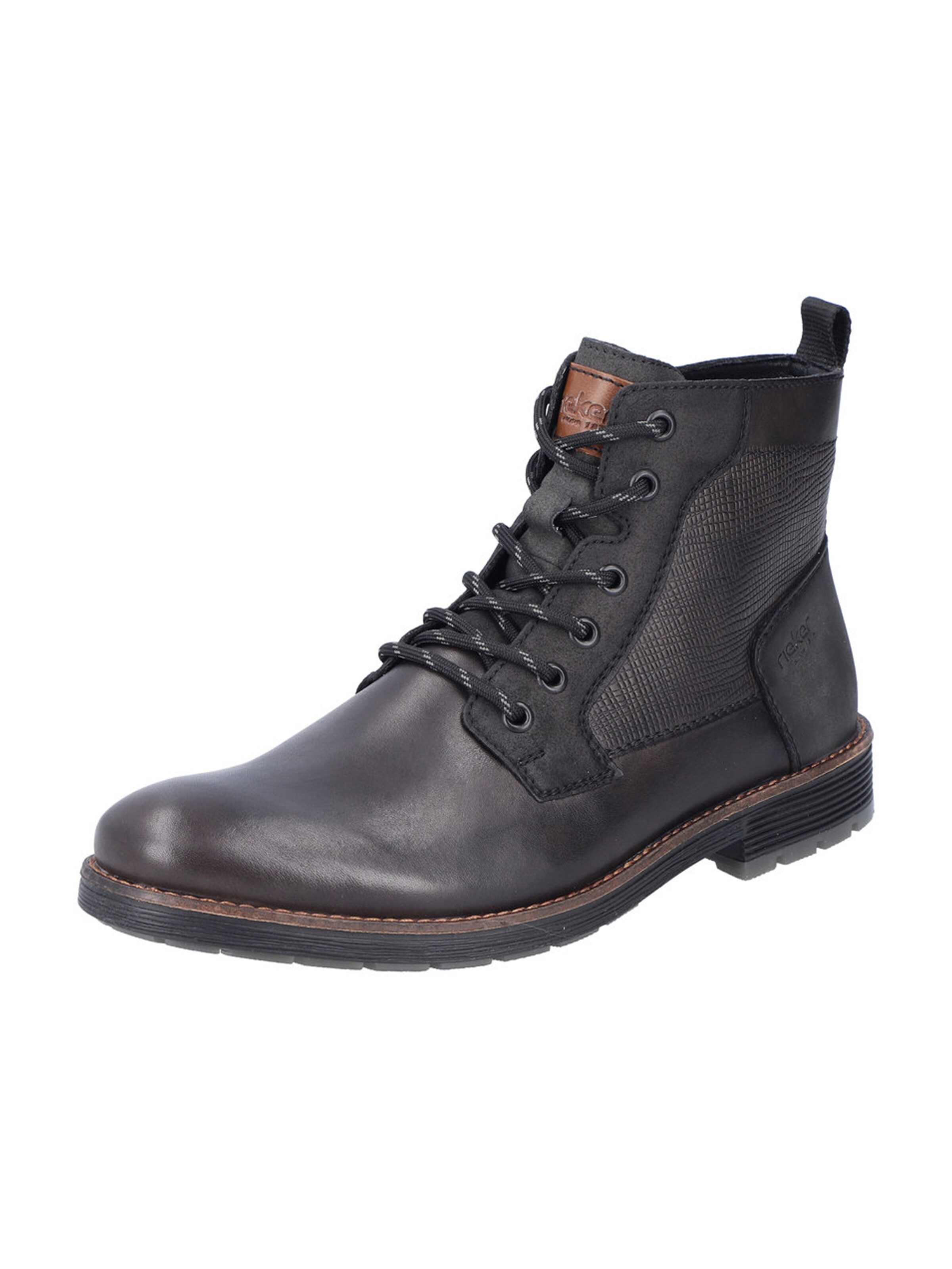 Bottines à lacets Rieker en gris : devant