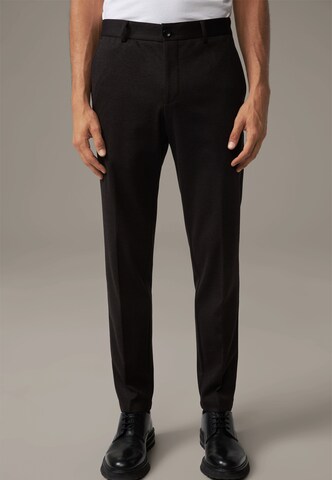 STRELLSON Slimfit Chinohose 'Tius' in Schwarz