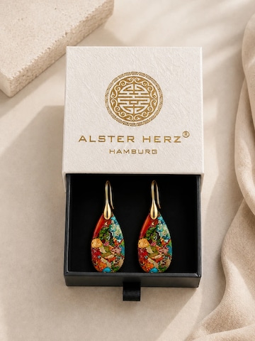 Alster Herz - Pendientes 'Valencia' en oro