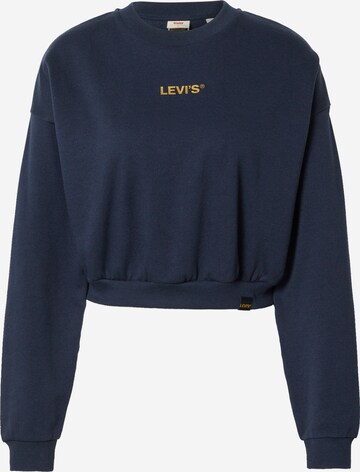 LEVI'S ® Sweatshirt 'Graphic Laundry Crew' i blå: framsida