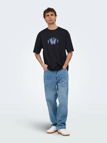 Only & Sons T-Shirt 'ONSKEANE' in Schwarz