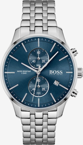 BOSS Аналогов часовник 'ASSOCIATE' в сребърно: отпред