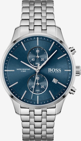 BOSS Black Analog watch 'ASSOCIATE' in Silver: front