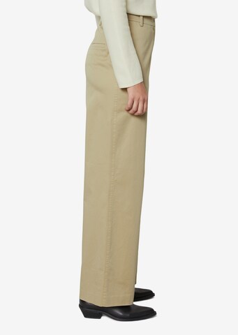 Wide Leg Pantalon chino Marc O'Polo en beige